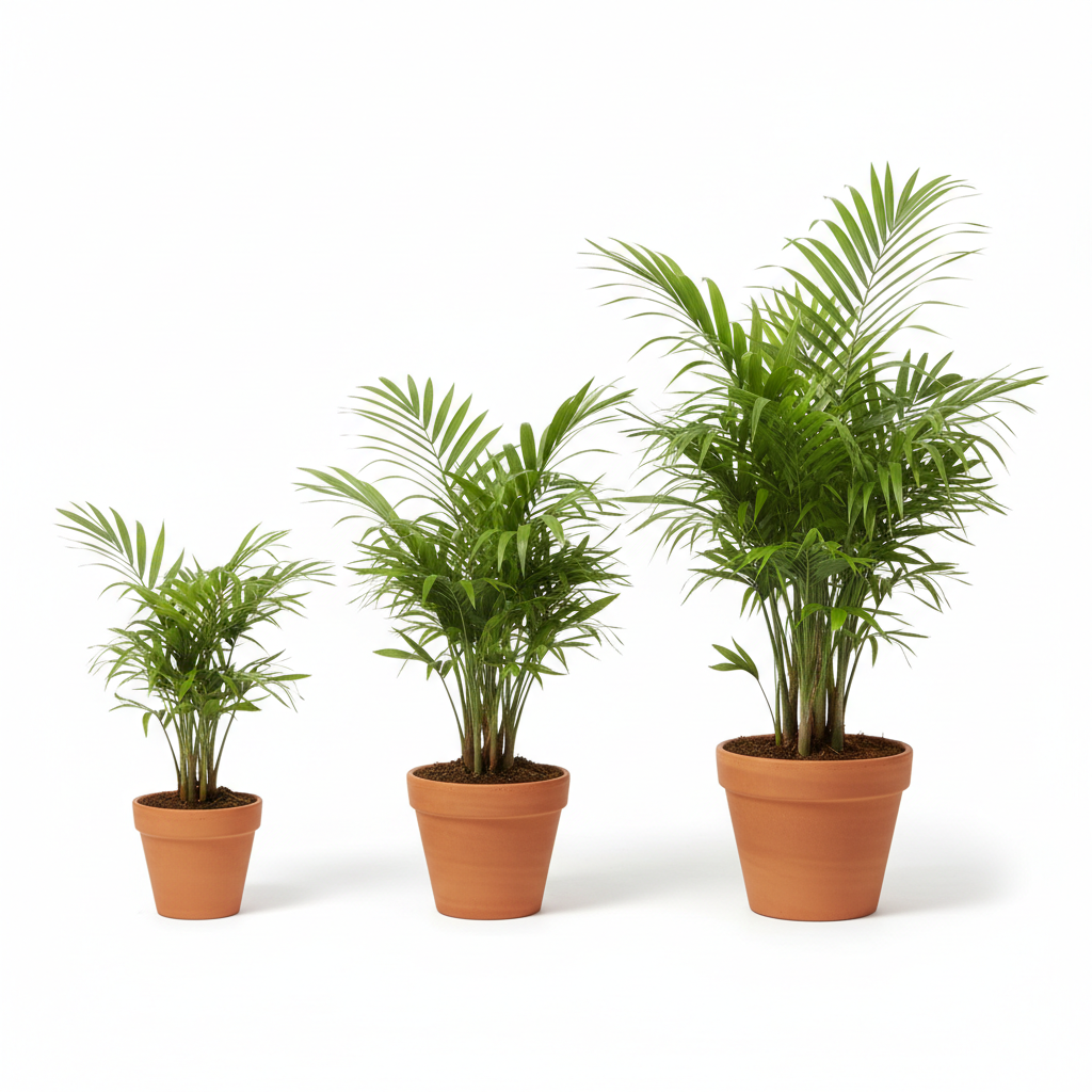 Parlor Palm size comparison