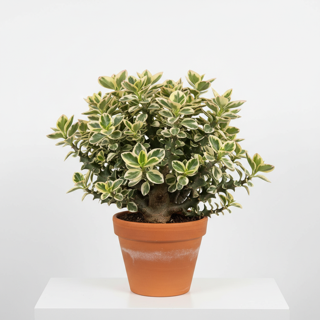 Variegated Devil's Backbone Euphorbia 6-inch pot